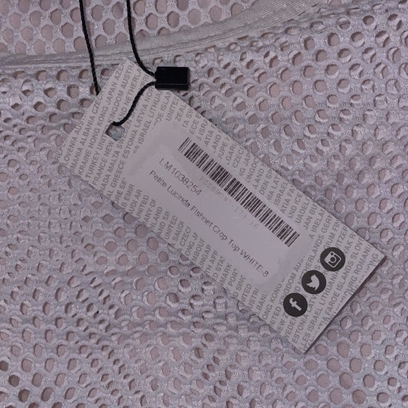 Petite Lucinda Fishnet Crop Top - Picture 2 of 2